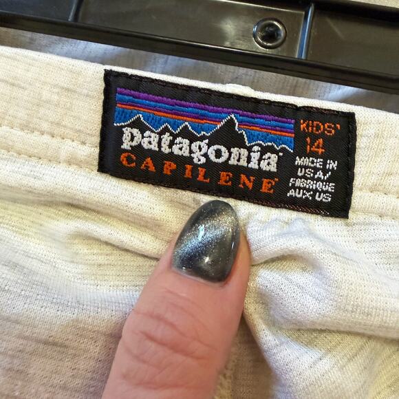 Patagonia Capilene Base Layer Thermal Pants Pull On Bottoms Youth 14 - Picture 4 of 7